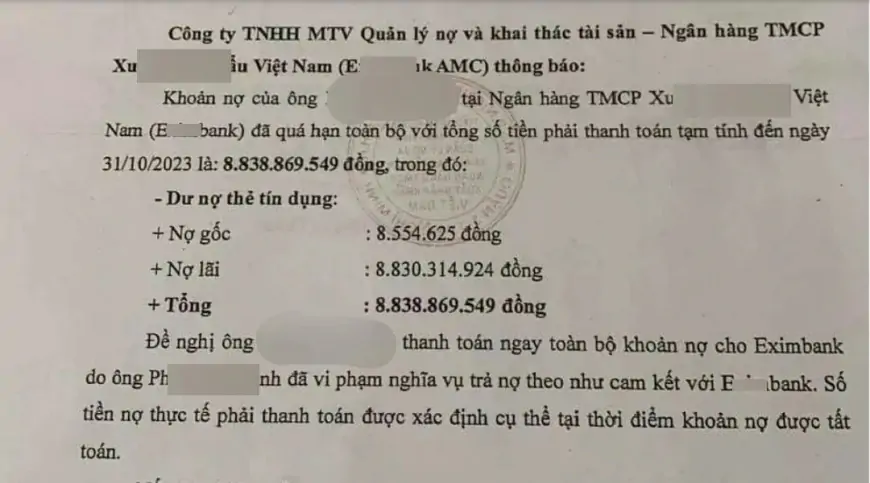 Xử lý nợ thẻ tín dụng: Lời khuyên cho mọi người từ một trường hợp thực tế